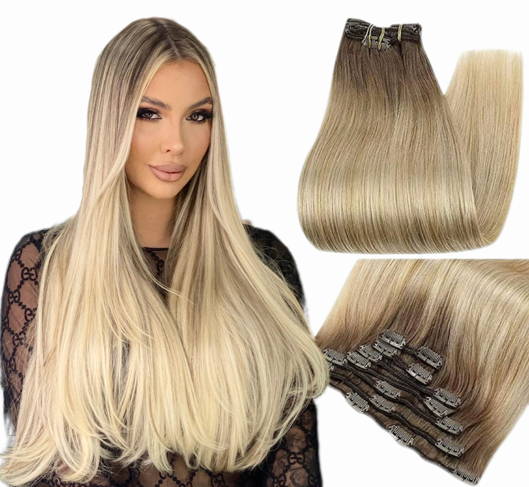 Mini Set Clip-On Ombre #7 #22 - Extensii de par București